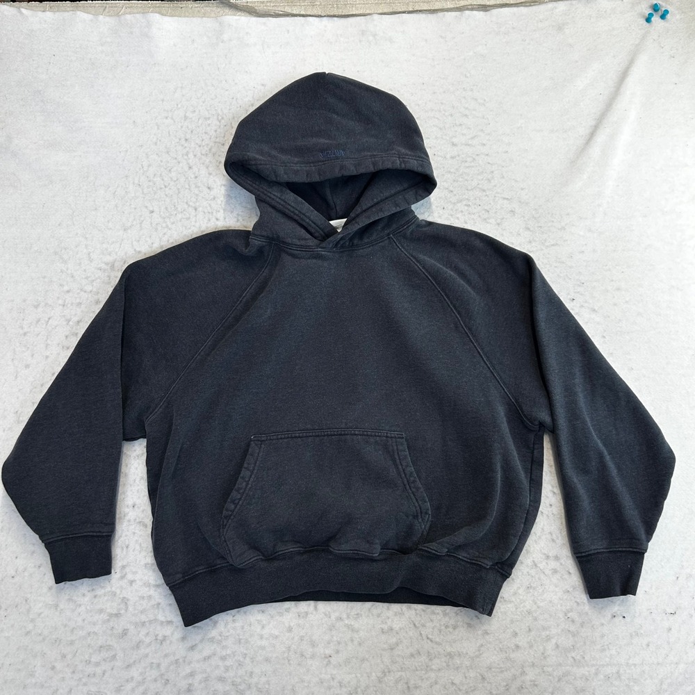 Aritzia Tna Sweatfleece Mega Fit Hoodie Womens XS Black Raglan Sleeve Pullover